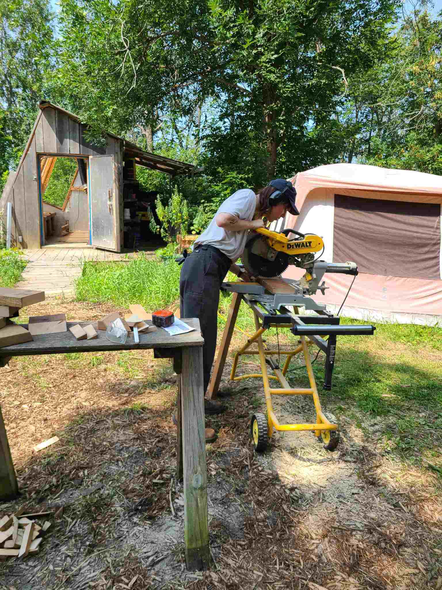 Using a chop saw